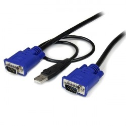 StarTech.com Cavo sottile KVM, VGA, USB, 2 in 1 1,3 m c.a. SVECONUS10