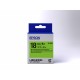 Epson Nastro fondo Fluorescente Verde per testo Nero 189 LK 5GBF C53S655005