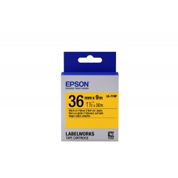 Epson Nastro fondo Pastello Giallo per testo Nero 369 LK 7YBP C53S657005