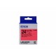 Epson Nastro fondo Pastello Rosso per testo Nero 249 LK 6RBP C53S656004