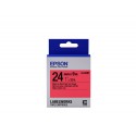 Epson Nastro fondo Pastello Rosso per testo Nero 249 LK-6RBP C53S656004