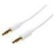 StarTech.com Cavo audio stereo slim da 3,5 mm bianco 1 m MM MU1MMMSWH