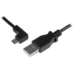 StarTech.com Cavo Micro USB da Ricarica e Sincronizzazione angolato sinistra da 0,5m USBAUB50CMLA