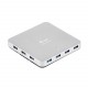 i tec Metal U3HUBMETAL10 hub di interfaccia USB 3.2 Gen 1 3.1 Gen 1 Type A 5000 Mbits Argento