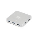 i-tec Metal U3HUBMETAL7 hub di interfaccia USB 3.2 Gen 1 3.1 Gen 1 Type-A 5000 Mbits Argento