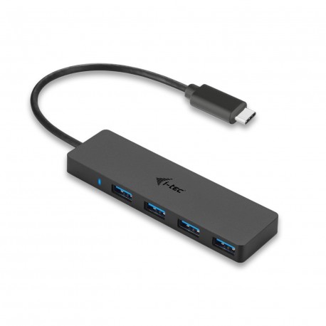 i tec Advance C31HUB404 hub di interfaccia USB 3.2 Gen 2 3.1 Gen 2 Type C 5000 Mbits Nero