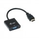 i tec HDMI2VGAADA cavo e adattatore video 0,15 m HDMI VGA Nero