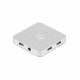 i tec Metal U3HUBMETAL4 hub di interfaccia USB 3.2 Gen 1 3.1 Gen 1 Type A 5000 Mbits Argento