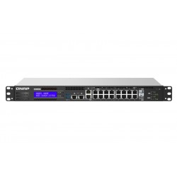 QNAP QGD 1602P Gestito L2 Gigabit Ethernet 101001000 Supporto Power over Ethernet PoE 1U Nero, Grigio QGD 1602P C3558 8G