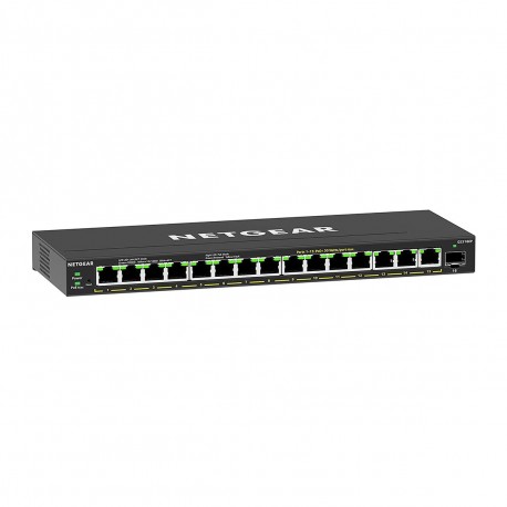 Netgear GS316EP 100PES switch di rete Gestito Gigabit Ethernet 101001000 Supporto Power over Ethernet PoE Nero