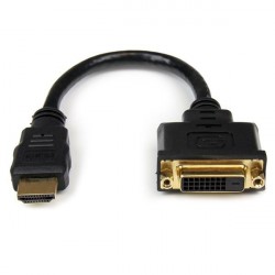 StarTech.com Adattatore cavo video HDMI a DVI D da 20 cm HDMI maschio a DVI femmina HDDVIMF8IN