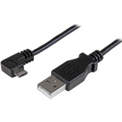 StarTech.com Cavo Micro USB da Ricarica e Sincronizzazione angolato destro da 0,5m USBAUB50CMRA