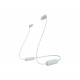 Sony WI C100 Auricolare Wireless In ear Musica e Chiamate Bluetooth Bianco WIC100W.CE7