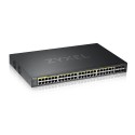 ZyXEL GS2220-50HP-EU0101F switch di rete Gestito L2 Gigabit Ethernet 101001000 Supporto Power over Ethernet PoE Nero