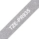 Brother TZe PR935 nastro per etichettatrice Bianco su argento TZEPR935