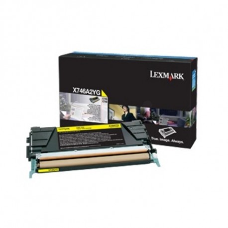 Lexmark X746A3 Y cartuccia toner 1 pz Originale Giallo X746A3YG