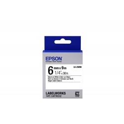 Epson Nastro fondo Standard Bianco per testo Nero 69 LK 2WBN C53S652003