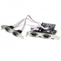 StarTech.com Scheda seriale PCI Express nativa a 4 porte RS-232 con 16550 UART PEX4S553