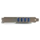 StarTech.com Adattatore scheda controller PCI Express PCIe SuperSpeed USB 3.0 a 4 porte con UASP Alimentazione SATA ...