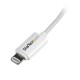 StarTech.com Cavo lungo connettore lightning a 8 pin Apple bianco da 2 m a USB per iPhone iPod iPad USBLT2MW