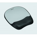 Fellowes 9175801 tappetino per mouse Nero, Argento