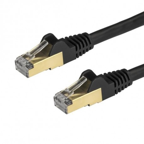 StarTech.com Cavo di Rete Ethernet Cat6a Cavo Schermato STP da 3m Nero 6ASPAT3MBK