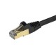 StarTech.com Cavo di Rete Ethernet Cat6a Cavo Schermato STP da 3m Nero 6ASPAT3MBK