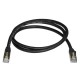 StarTech.com Cavo di Rete Ethernet Cat6a Cavo Schermato STP da 1m Nero 6ASPAT1MBK