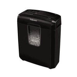 Fellowes Powershred 6C distruggi documenti Triturazione incrociata 22 cm Nero 4686601