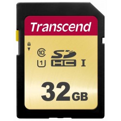 Transcend 32GB, UHS I, SDHC Classe 10 TS32GSDC500S