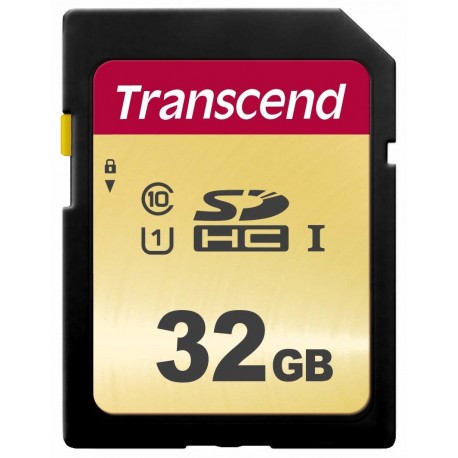 Transcend 32GB, UHS I, SDHC Classe 10 TS32GSDC500S