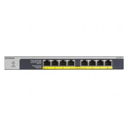 Netgear GS108LP No gestito Gigabit Ethernet 101001000 Nero, Grigio 1U Supporto Power over Ethernet PoE GS108LP 100EUS