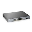 ZyXEL GS1350-18HP-EU0101F switch di rete Gestito L2 Gigabit Ethernet 101001000 Supporto Power over Ethernet PoE Grigio