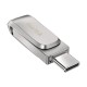 Sandisk Ultra Dual Drive Luxe unit flash USB 256 GB USB Type A USB Type C 3.2 Gen 1 3.1 Gen 1 Acciaio inossidabile ...