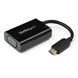 StarTech.com Adattatore da USB C a VGA con alimentazione 1080p Convertitore video USB Type C a monitor VGA con porta di ...