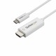 StarTech.com Cavo HDMI a USB C da 1m Cavetto USB 3.1 Tipo C a HDMI 4k a 60Hz Bianco CDP2HD1MWNL