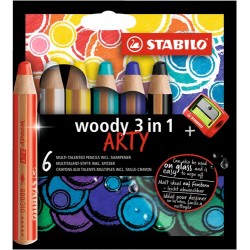 Stabilo AST WOODY 3IN1 SCAT CARTONE