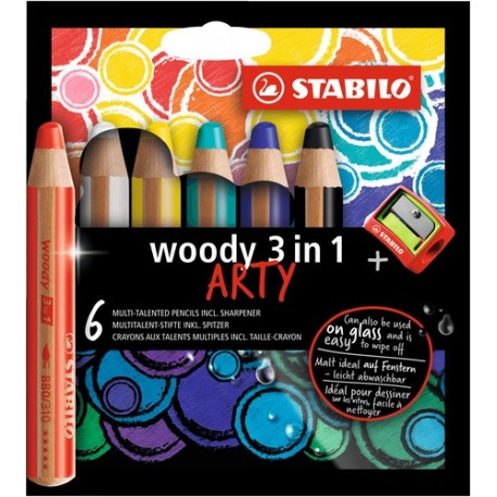 Stabilo AST WOODY 3IN1 SCAT CARTONE