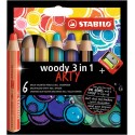 Stabilo Woody 3 in 1 ARTY Multicolore 6 pz 8806-1-20