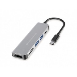 Conceptronic DONN02G hub di interfaccia USB 3.2 Gen 1 3.1 Gen 1 Type C 5000 Mbits Alluminio