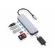 Conceptronic DONN02G hub di interfaccia USB 3.2 Gen 1 3.1 Gen 1 Type C 5000 Mbits Alluminio