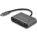 StarTech.com Adattatore USB-C a VGA + HDMI 2 in 1 - 4K 30Hz - Grigio Siderale CDP2HDVGA