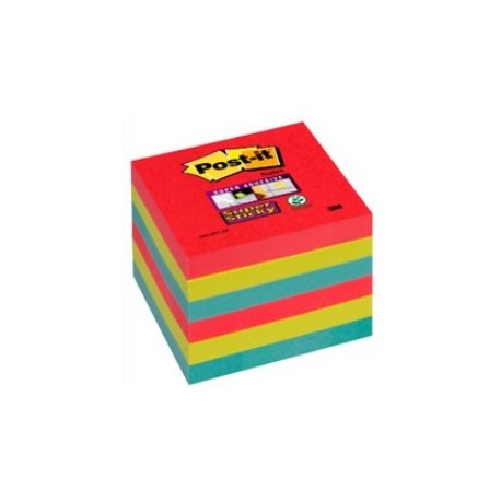 Post It 654 6SS JP Quadrato Blu, Rosso, Giallo 90fogli pouch autoadesiva 76431