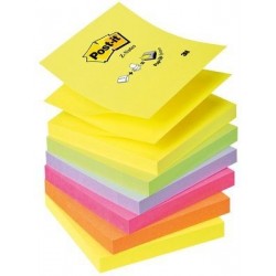 Post It R330 Quadrato Verde, Lill , Arancione, Rosa, Giallo 225fogli pouch autoadesiva 8027