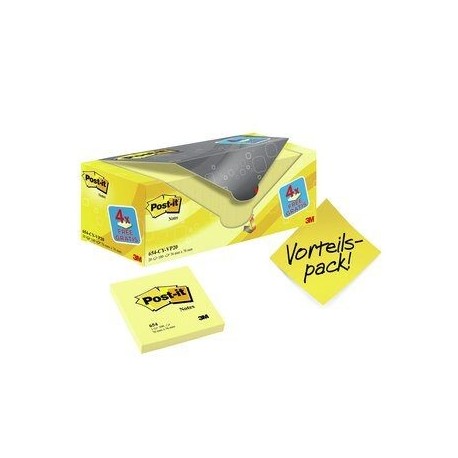 Post It 654Y 20 pouch autoadesiva Quadrato Giallo 100 fogli 81563