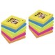 Post It 654SR9 3 pouch autoadesiva Quadrato Blu, Verde, Arancione, Rosa, Giallo 90 fogli 7100066310