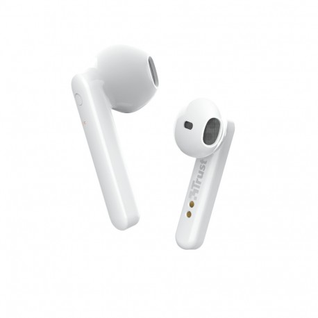 Trust Primo Auricolare True Wireless Stereo TWS In ear Musica e Chiamate Bluetooth Bianco 23783