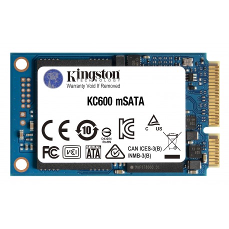 Kingston Technology KC600 mSATA 512 GB Serial ATA III 3D TLC SKC600MS512G