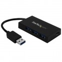 StarTech.com HB30A3A1CSFS hub di interfaccia USB 3.2 Gen 1 3.1 Gen 1 Type-A 5000 Mbits Nero