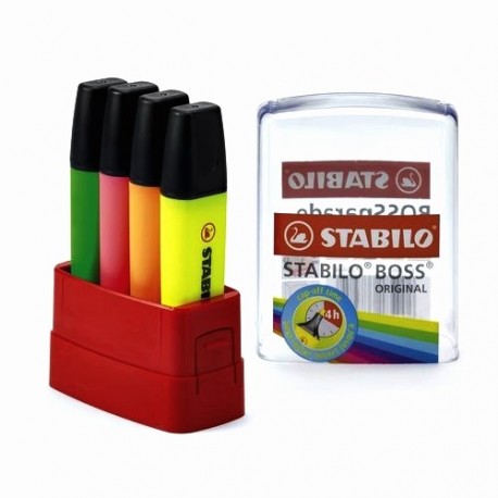 Stabilo Boss Original 4 pk evidenziatore 7004 4